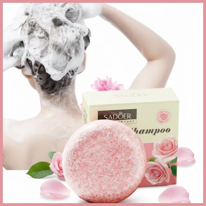 Bar Soap Shampoo Solid - 로즈 솔리드 샴푸 비누 바 딥
